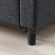 Sofa 3-osobowa, rozkładana, Gunnared ciemnoszary/czarny LANDSKRONA 995.783.23