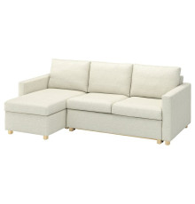3-os sofa rozkładana z szezlongiem, Gunnared beżowy SALTSJÖBADEN 996.026.86