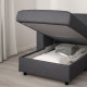 Narożna sofa rozkł. 5o z szezl, Gunnared średnioszary VIMLE 095.452.66