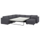 Narożna sofa rozkł. 5o z szezl, Gunnared średnioszary VIMLE 095.452.66