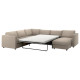 Narożna sofa rozkł, 5-os, z szezlongiem/Hillared beżowy VIMLE 195.369.83
