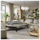 Narożna sofa rozkładana, 6-osobowa, Viarp beż/brąz SÖDERHAMN 296.164.51