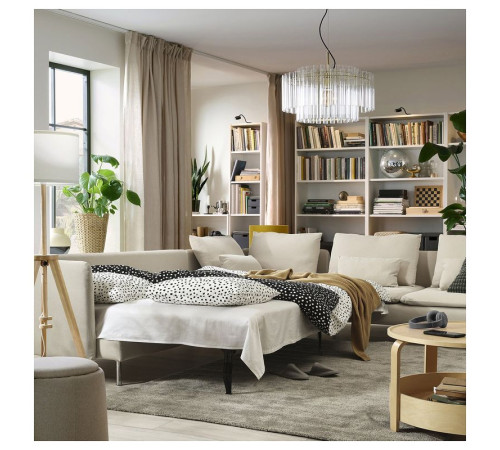 Narożna sofa rozkładana, 6-osobowa, Kelinge granatowy SÖDERHAMN 496.213.95