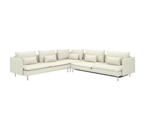 Narożna sofa rozkładana, 6-osobowa, Gunnared beżowy SÖDERHAMN 496.214.04