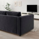 Narożna sofa rozkł, 5-os, z szezlongiem/Djuparp ciemnoszary VIMLE 695.372.49