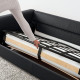 Narożna sofa rozkł, 5-os, z szezlongiem/Djuparp ciemnoszary VIMLE 695.372.49