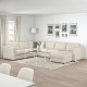 Narożna sofa rozkł. 5o z szezl, Gunnared beżowy VIMLE 695.452.25