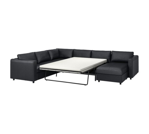 Narożna sofa rozkł. 5o z szezl, Grann/Bomstad czarny VIMLE 794.773.77