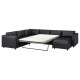 Narożna sofa rozkł. 5o z szezl, Grann/Bomstad czarny VIMLE 794.773.77