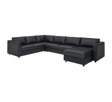 Narożna sofa rozkł. 5o z szezl, Grann/Bomstad czarny VIMLE 794.773.77