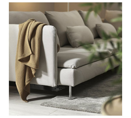 Narożna sofa rozkładana, 6-osobowa, Fridtuna jasnobeżowy SÖDERHAMN 796.162.03