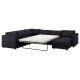 Narożna sofa rozkł, 5-os, z szezlongiem/Hillared antracyt VIMLE 995.369.84