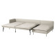 4-osobowa sofa rozkładana, z szezlongiem z otwartym końcem/Fridtuna jasnobeżowy SÖDERHAMN 096.162.68