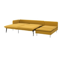 4-osobowa sofa rozkładana, z szezlongiem z otwartym końcem/Kelinge ciemnożółty SÖDERHAMN 096.186.77