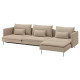 4-osobowa sofa rozkładana, z szezlongiem/Kelinge beżowy SÖDERHAMN 196.213.73