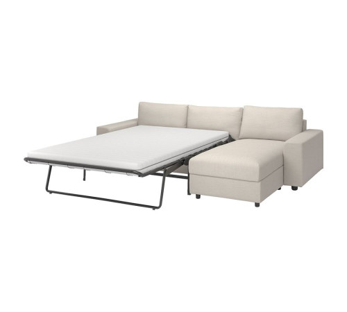 3-os sofa rozkładana z szezlongiem, z szerokimi podłokietnikami/Gunnared beżowy VIMLE 295.452.13