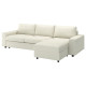 3-os sofa rozkładana z szezlongiem, z szerokimi podłokietnikami/Gunnared beżowy VIMLE 295.452.13