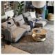 4-osobowa sofa rozkładana, z szezlongiem/Viarp beż/brąz SÖDERHAMN 296.164.46