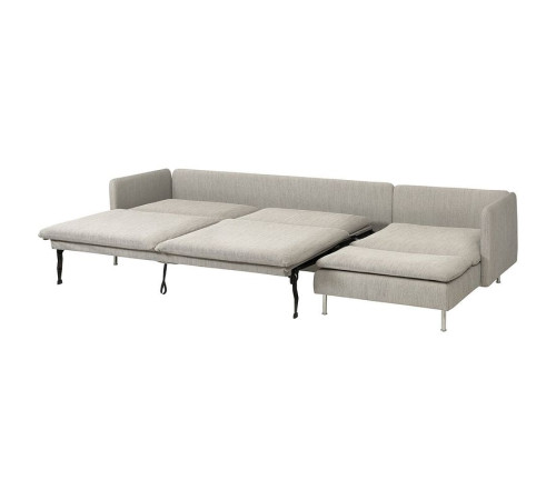 4-osobowa sofa rozkładana, z szezlongiem/Viarp beż/brąz SÖDERHAMN 296.164.46