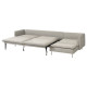 4-osobowa sofa rozkładana, z szezlongiem/Viarp beż/brąz SÖDERHAMN 296.164.46
