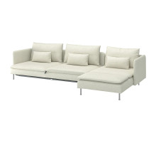 4-osobowa sofa rozkładana, z szezlongiem/Gunnared beżowy SÖDERHAMN 296.213.82