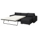 3-os sofa rozkładana z szezlongiem, z szerokimi podłokietnikami/Hillared antracyt VIMLE 495.555.12