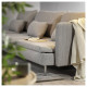 4-osobowa sofa rozkładana, z szezlongiem z otwartym końcem/Viarp beż/brąz SÖDERHAMN 496.164.26