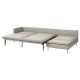 4-osobowa sofa rozkładana, z szezlongiem z otwartym końcem/Viarp beż/brąz SÖDERHAMN 496.164.26