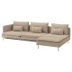 4-osobowa sofa rozkładana, z szezlongiem z otwartym końcem/Kelinge beżowy SÖDERHAMN 496.213.62