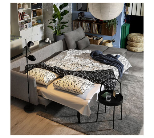 4-osobowa sofa rozkładana, z szezlongiem z otwartym końcem/Kelinge beżowy SÖDERHAMN 496.213.62