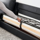 3-os sofa rozkładana z szezlongiem, Grann/Bomstad czarny VIMLE 594.773.59