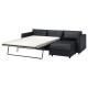 3-os sofa rozkładana z szezlongiem, Grann/Bomstad czarny VIMLE 594.773.59