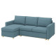 3-os sofa rozkładana z szezlongiem, Fridtuna ciemny szaroniebieski SALTSJÖBADEN 696.026.64
