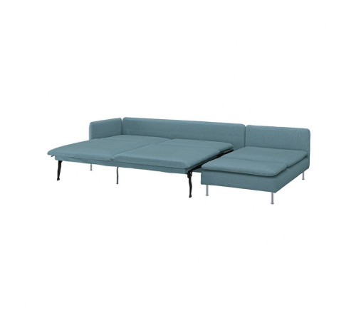 4-osobowa sofa rozkładana, z szezlongiem z otwartym końcem/Fridtuna ciemny szaroniebieski SÖDERHAMN 796.213.65