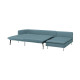 4-osobowa sofa rozkładana, z szezlongiem z otwartym końcem/Fridtuna ciemny szaroniebieski SÖDERHAMN 796.213.65