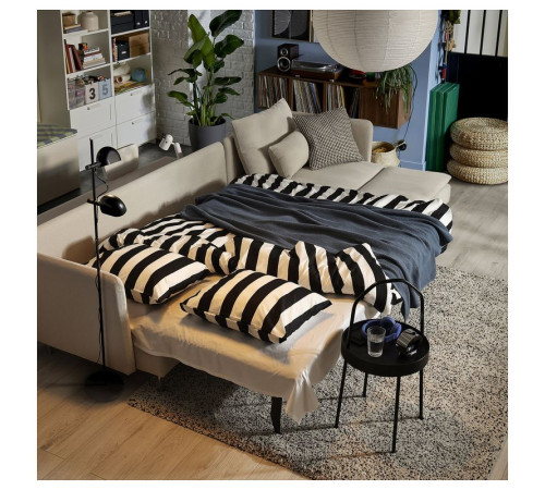 4-osobowa sofa rozkładana, z szezlongiem z otwartym końcem/Fridtuna ciemny szaroniebieski SÖDERHAMN 796.213.65