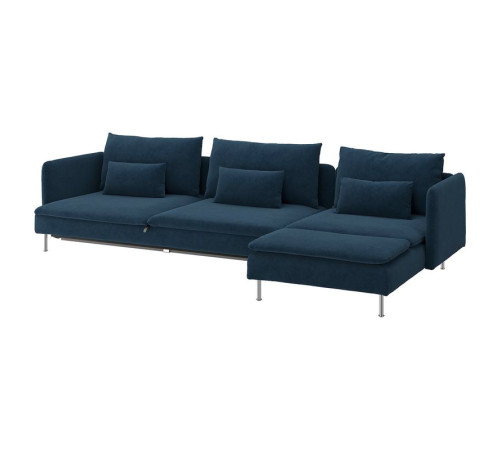 4-osobowa sofa rozkładana, z szezlongiem/Kelinge granatowy SÖDERHAMN 796.213.70