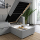 3-os sofa rozkładana z szezlongiem, Tibbleby beżowy/szary BÅRSLÖV 805.415.94