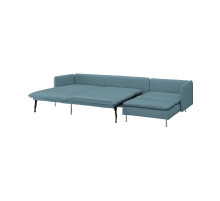 4-osobowa sofa rozkładana, z szezlongiem/Fridtuna ciemny szaroniebieski SÖDERHAMN 896.213.79