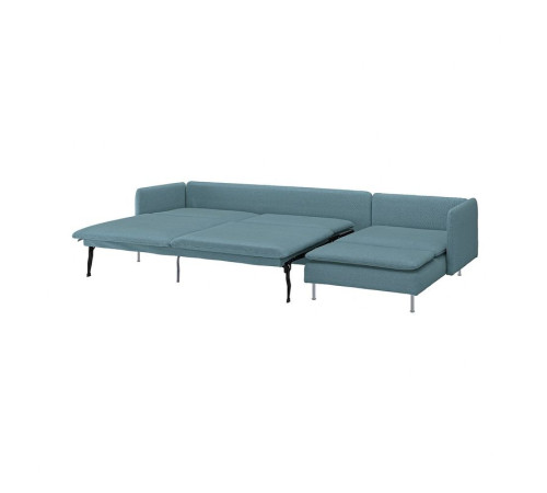 4-osobowa sofa rozkładana, z szezlongiem/Fridtuna ciemny szaroniebieski SÖDERHAMN 896.213.79