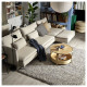 4-osobowa sofa rozkładana, z szezlongiem/Fridtuna ciemny szaroniebieski SÖDERHAMN 896.213.79