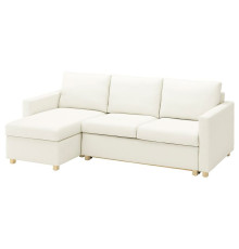 3-os sofa rozkładana z szezlongiem, Blekinge biały SALTSJÖBADEN 995.792.14