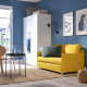 Sofa rozkładana, Skiftebo żółty FRIDHULT 005.754.46