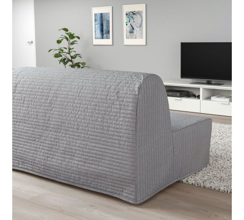 Sofa 2-osobowa, rozkładana, Knisa jasnoszary LYCKSELE MURBO 093.870.40