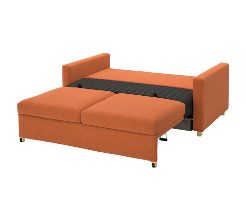 Sofa 2-osobowa, rozkładana, Tonerud czerwonobrązowy SALTSJÖBADEN 095.785.96