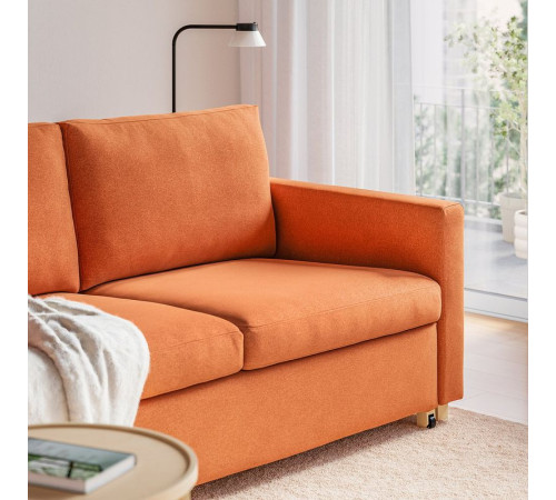 Sofa 2-osobowa, rozkładana, Tonerud czerwonobrązowy SALTSJÖBADEN 095.785.96