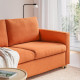 Sofa 2-osobowa, rozkładana, Tonerud czerwonobrązowy SALTSJÖBADEN 095.785.96