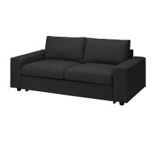 Sofa 2-osobowa, rozkładana, z szerokimi podłokietnikami/Hillared antracyt VIMLE 195.369.59
