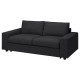 Sofa 2-osobowa, rozkładana, z szerokimi podłokietnikami/Hillared antracyt VIMLE 195.369.59