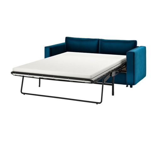 Sofa 2-osobowa, rozkładana, Djuparp ciemnozielononiebieski VIMLE 195.372.56